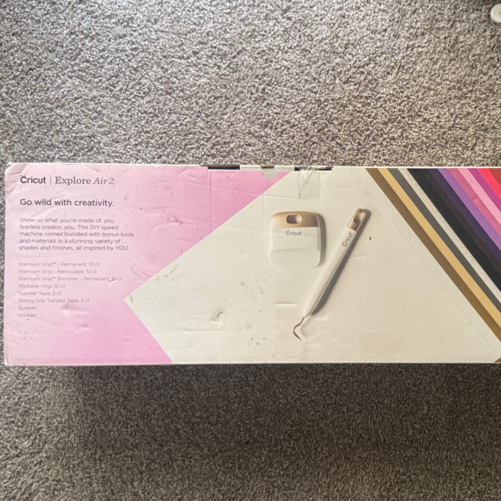 Cricut Explore Air 2 Cutting Machine - Raspberry - Picture 2 of 3